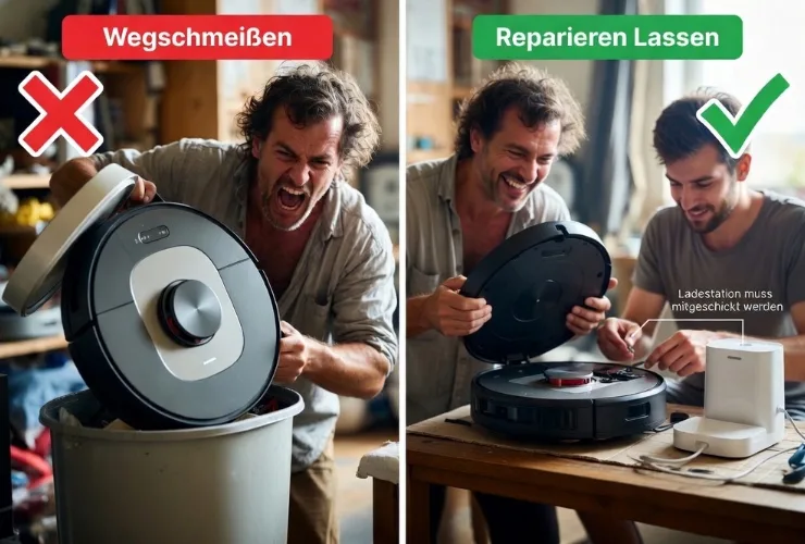 Saugroboter reparieren statt wegwerfen — Wann lohnt es sich?